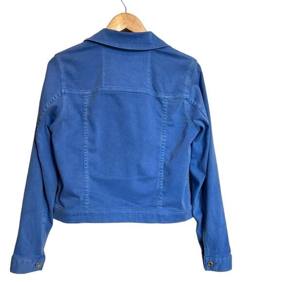 Michael Kors Oxford Blue Denim Jacket Size Medium - Picture 3 of 6